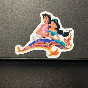 ALADIAN AND JASMINE MAGIC CARPET STICKER